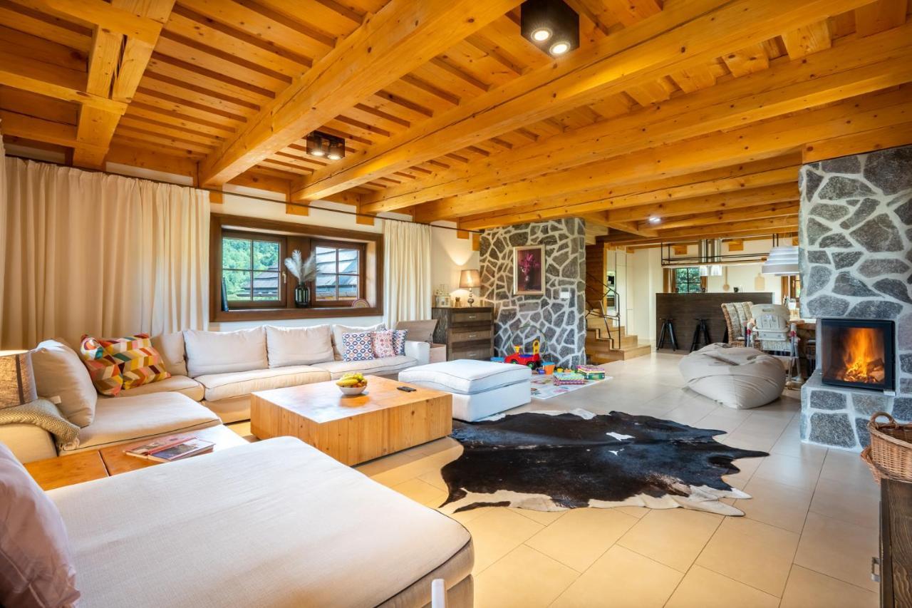 Wellness Drevenica Zuberec, 3 Apartmany, 2 Studia, Tatranske Stity Z Terasy Exterior foto