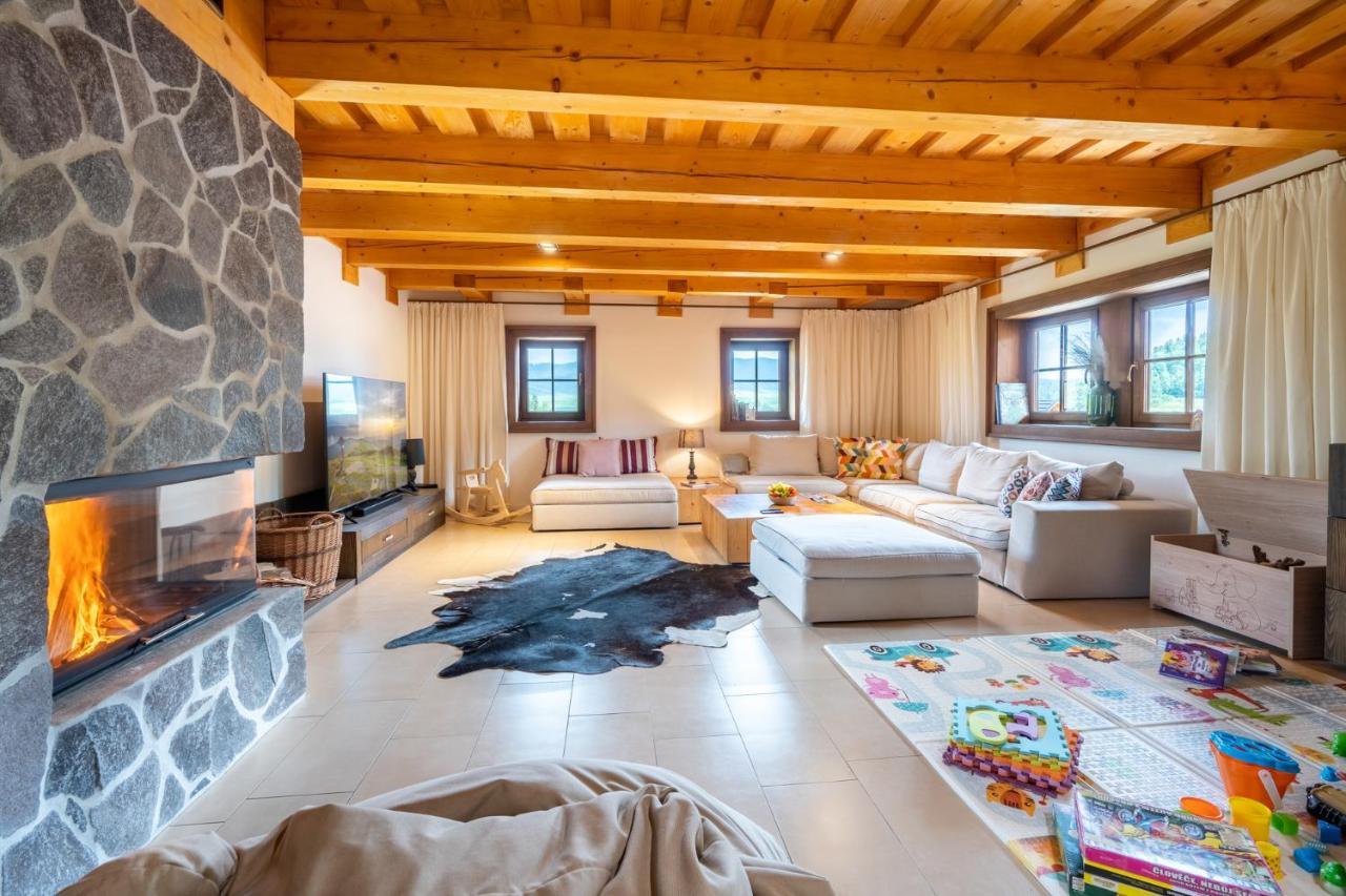 Wellness Drevenica Zuberec, 3 Apartmany, 2 Studia, Tatranske Stity Z Terasy Exterior foto